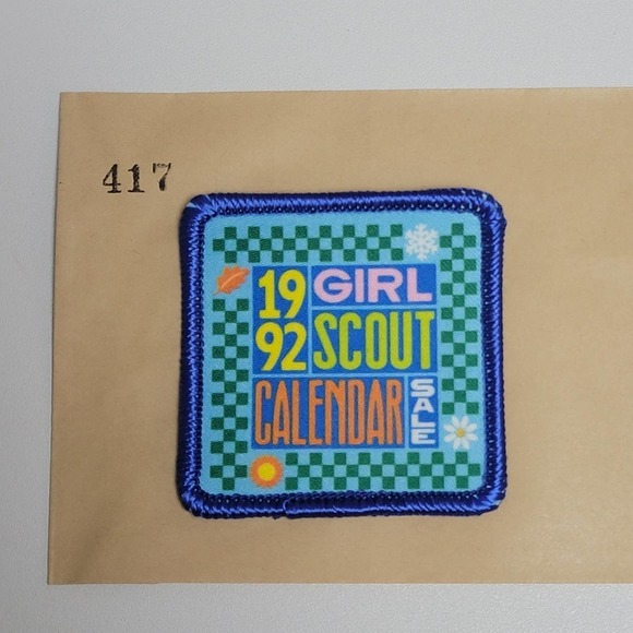 VTG Iron On Patch 1992 Girl Scouts Early 90s - Picture 6 of 6